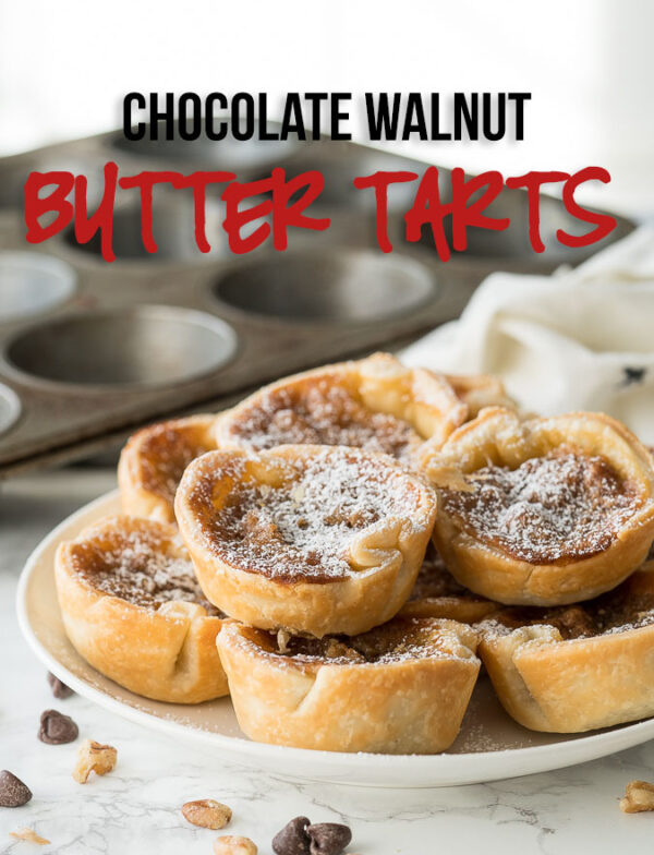 Chocolate Walnut Butter Tarts - I Wash You Dry