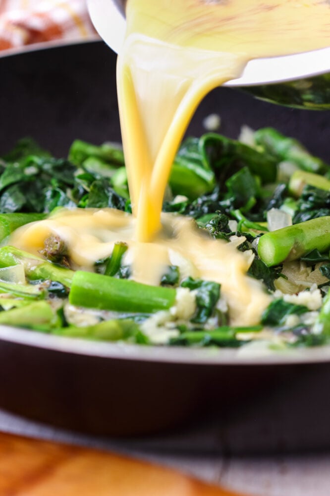 Spinach Asparagus Frittata