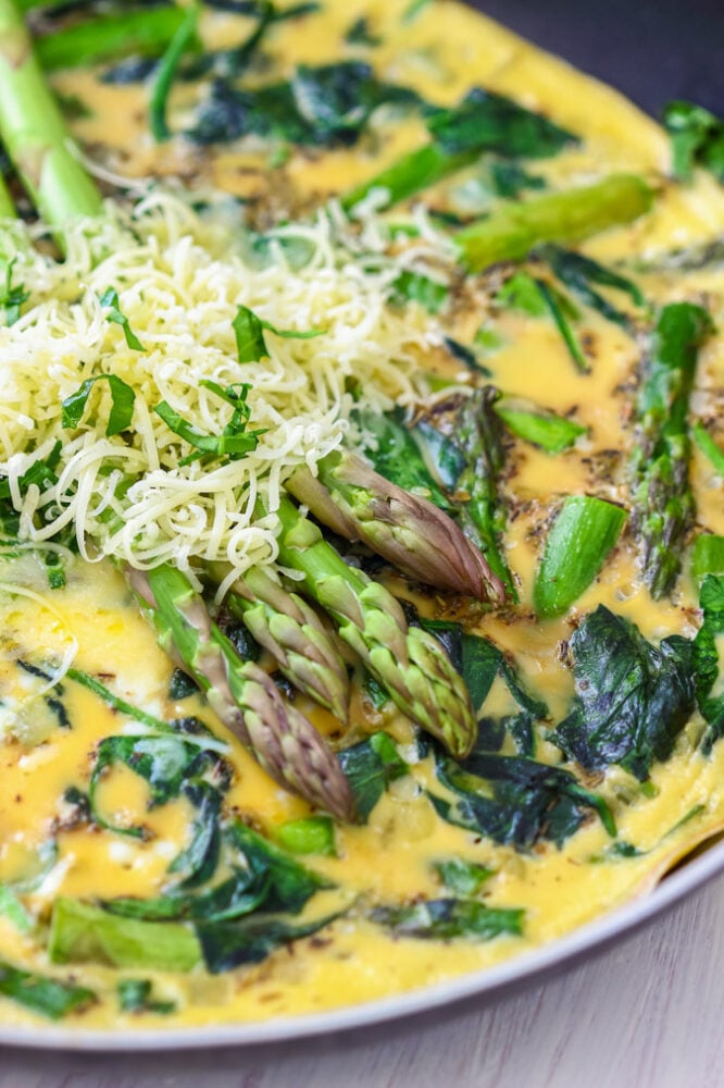 Spinach Asparagus Frittata | I Wash You Dry