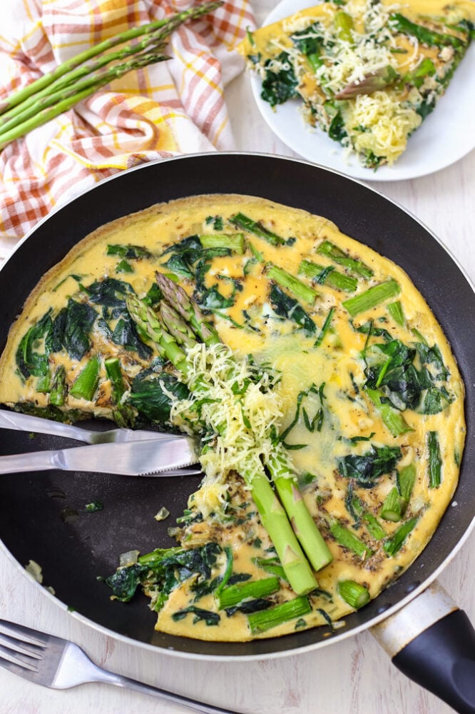 Spinach Asparagus Frittata