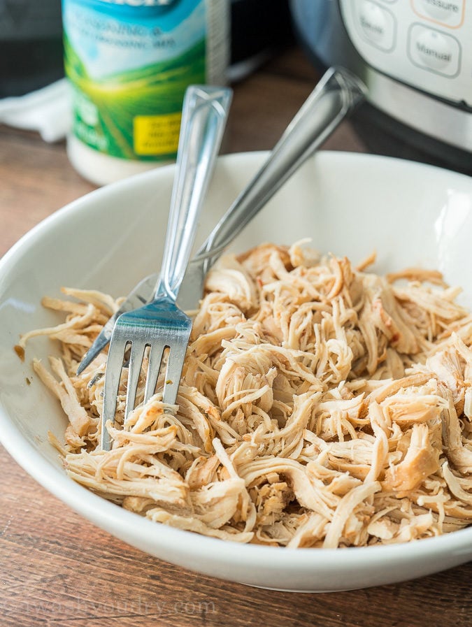 Shredded Chicken in the Instant Pot or Pressure Cooker