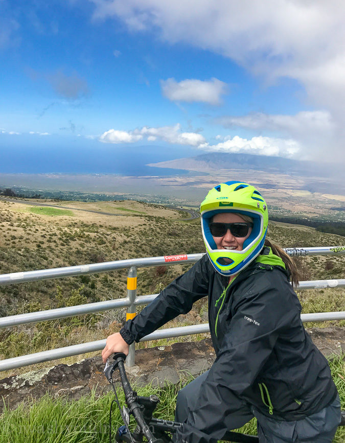 The views from the bike ride on Haleakala were amazing!