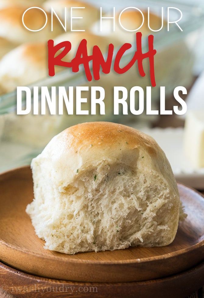 These One Hour Ranch Dinner Rolls are filled with a subtle and delicious ranch flavor and hot and ready in just 1 hour!
