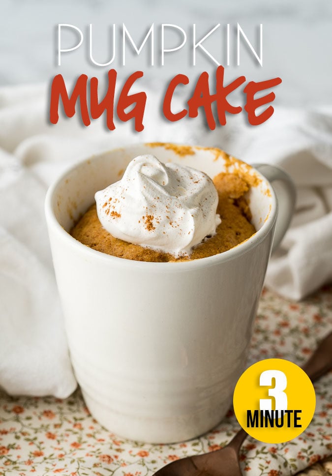 Vanilla Mug Cake - Moist, Flavorful Cake that's Ready in Minutes