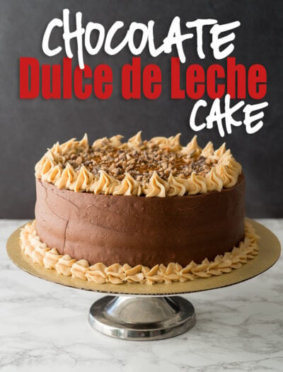 WOW! This Chocolate Dulce de Leche Cake is a stunner! We made this for my mother-in-law's birthday and had RAVE REVIEWS!!