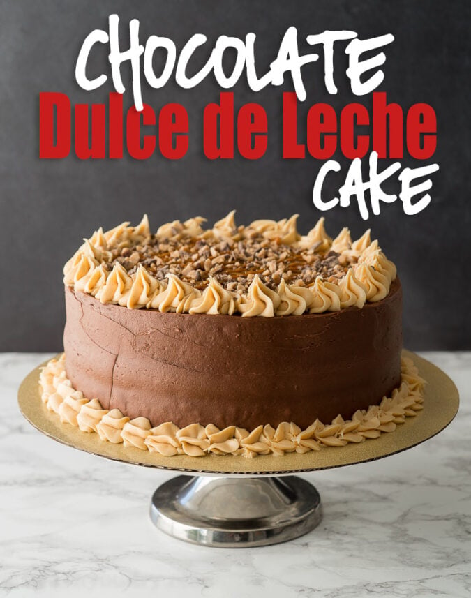 WOW! This Chocolate Dulce de Leche Cake is a stunner! We made this for my mother-in-law's birthday and had RAVE REVIEWS!!