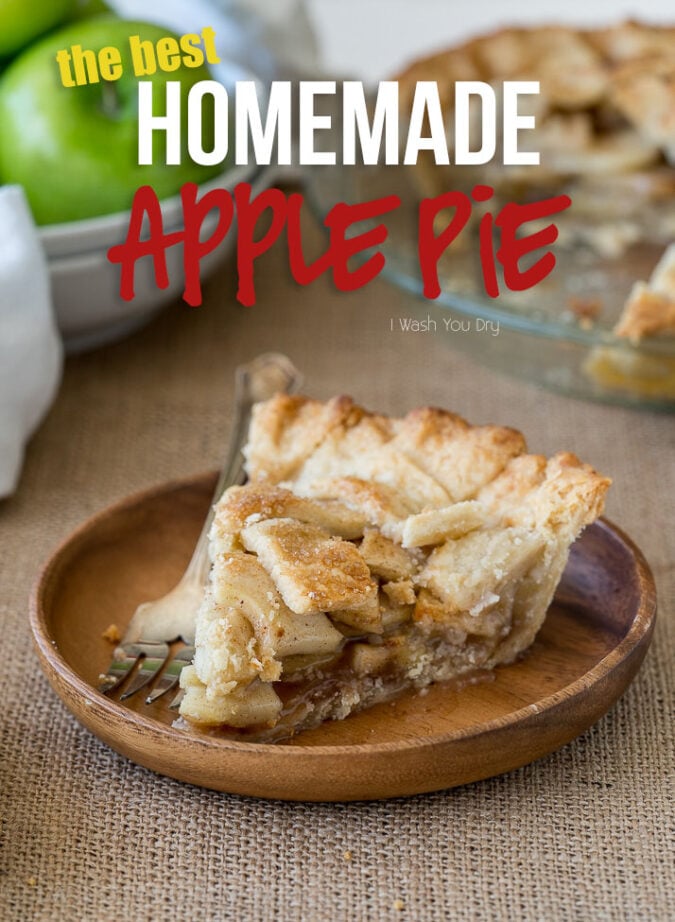 This is the easiest Homemade Apple Pie Recipe! My whole family LOVED it!