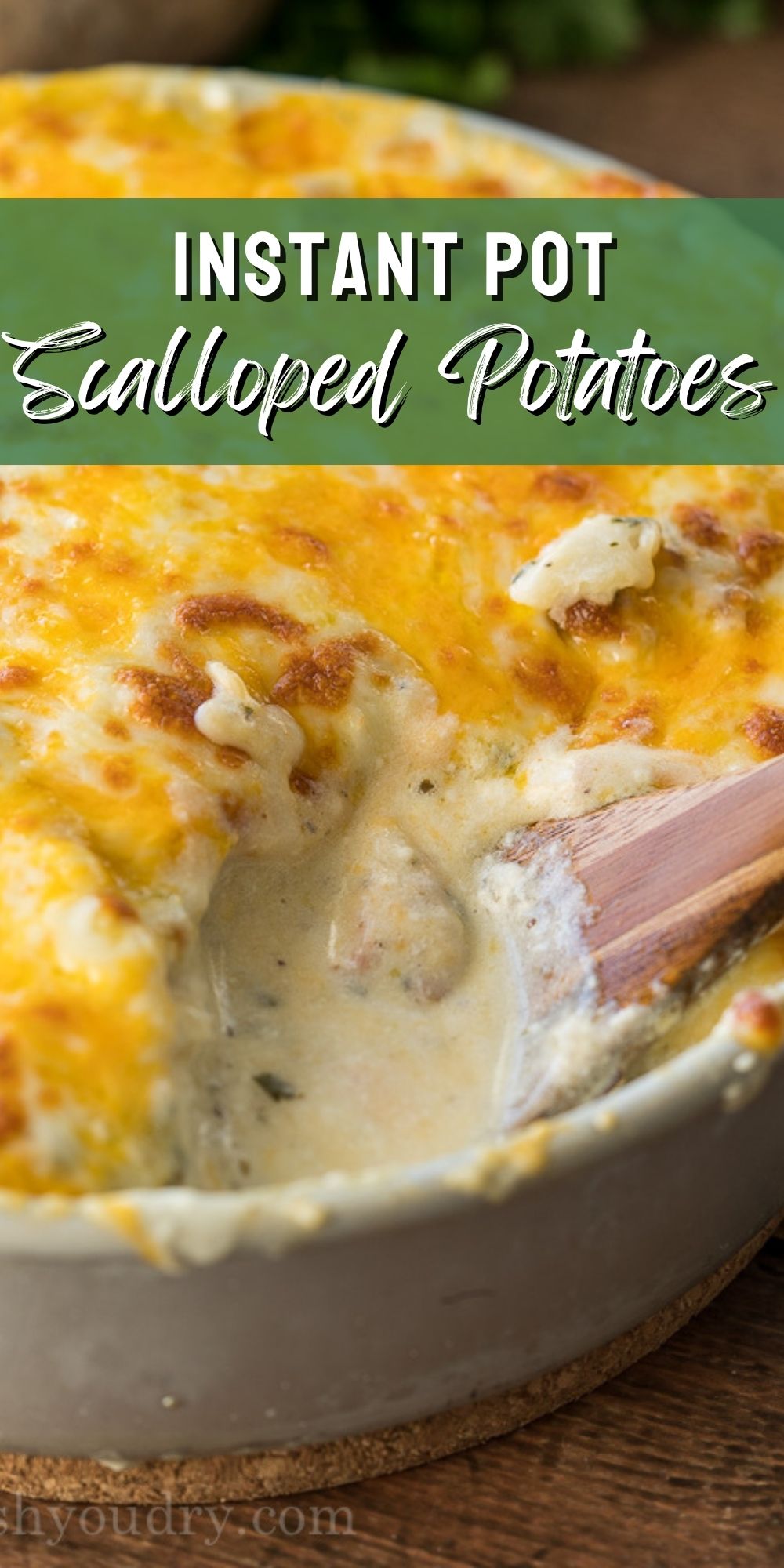 Instant Pot Scalloped Potatoes - I Wash You Dry