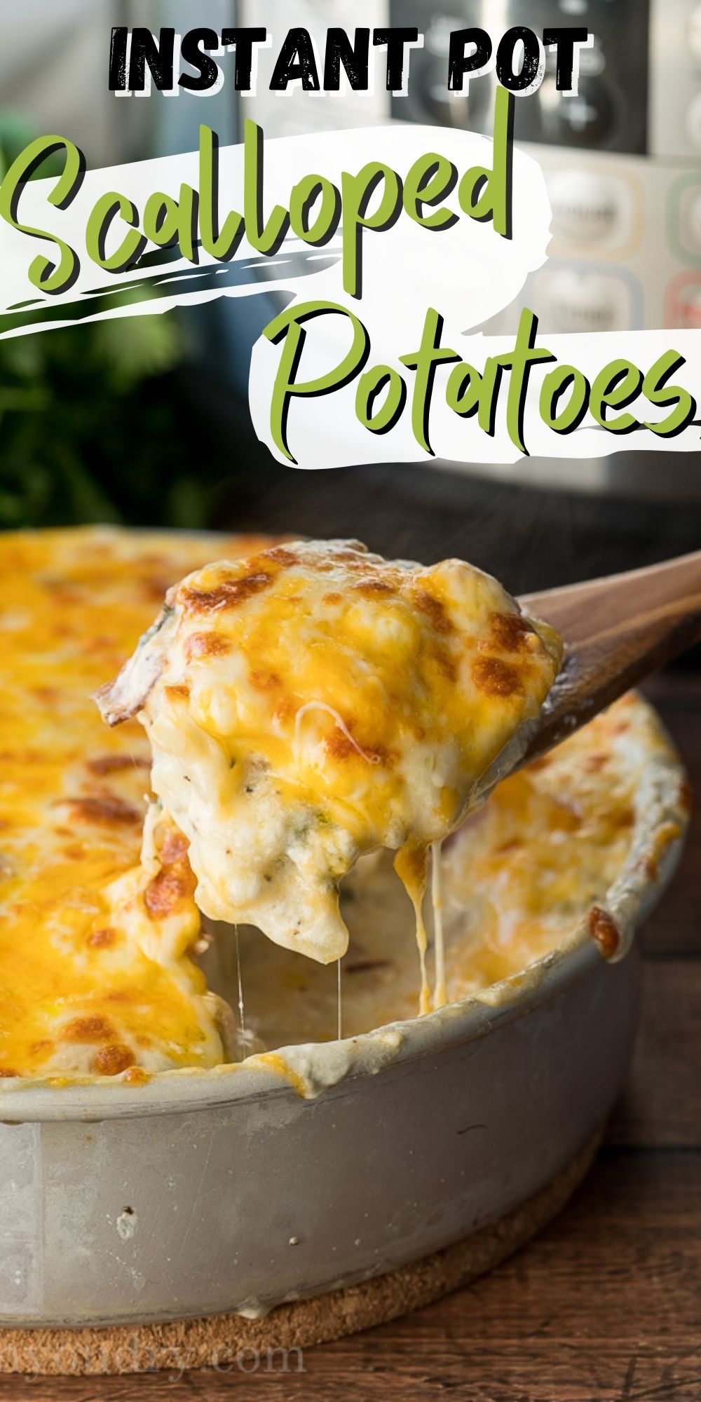 Instant Pot Scalloped Potatoes - I Wash You Dry