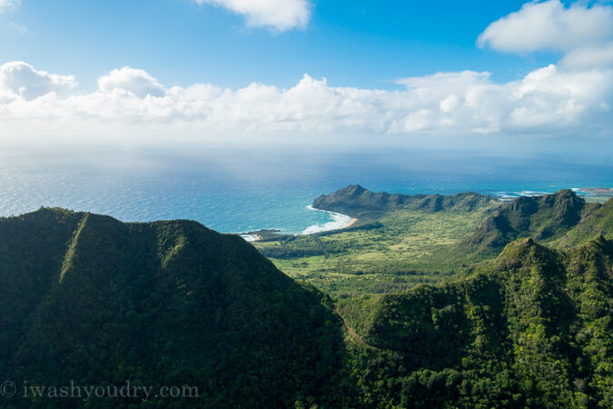 Helicopter flight in Kauai, Hawaii