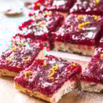 Oven Baked Orange Cranberry Bars are perfect dessert bars to enjoy fresh seasonal cranberries. A combination of sweet, tangy and nutty flavors in a bar will make you crave for more.
