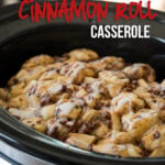 Just toss the ingredients in your crock pot and this Slow Cooker Apple Cinnamon Roll Bake will be ready in a flash!