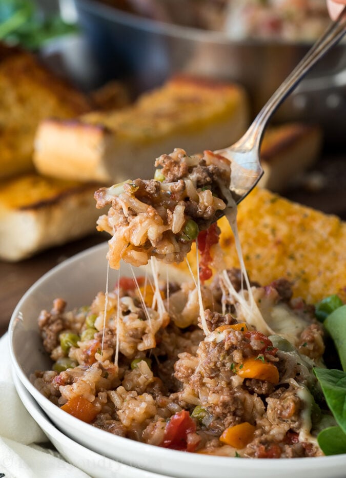 Italian Beef and Rice Skillet | I Wash You Dry