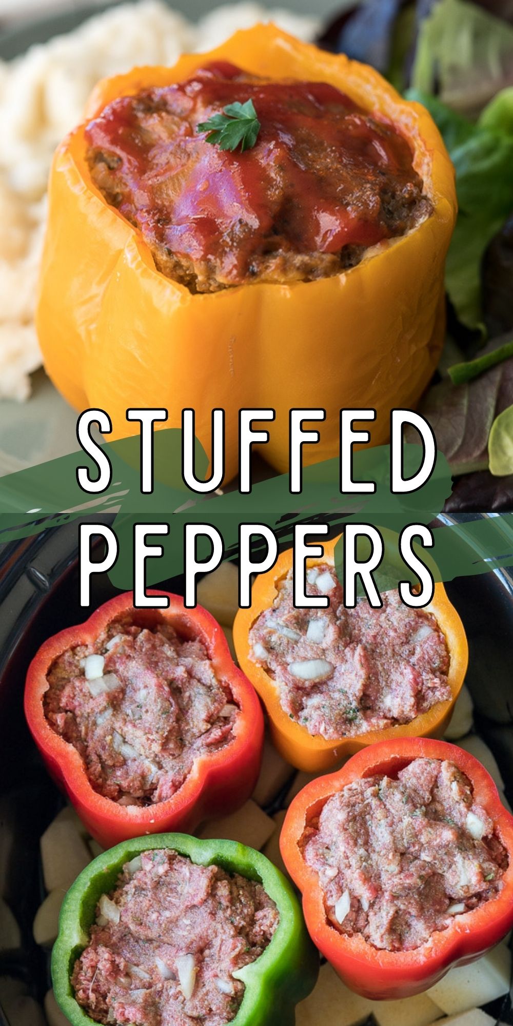 Slow Cooker Meatloaf Stuffed Peppers Mashed Potatoes