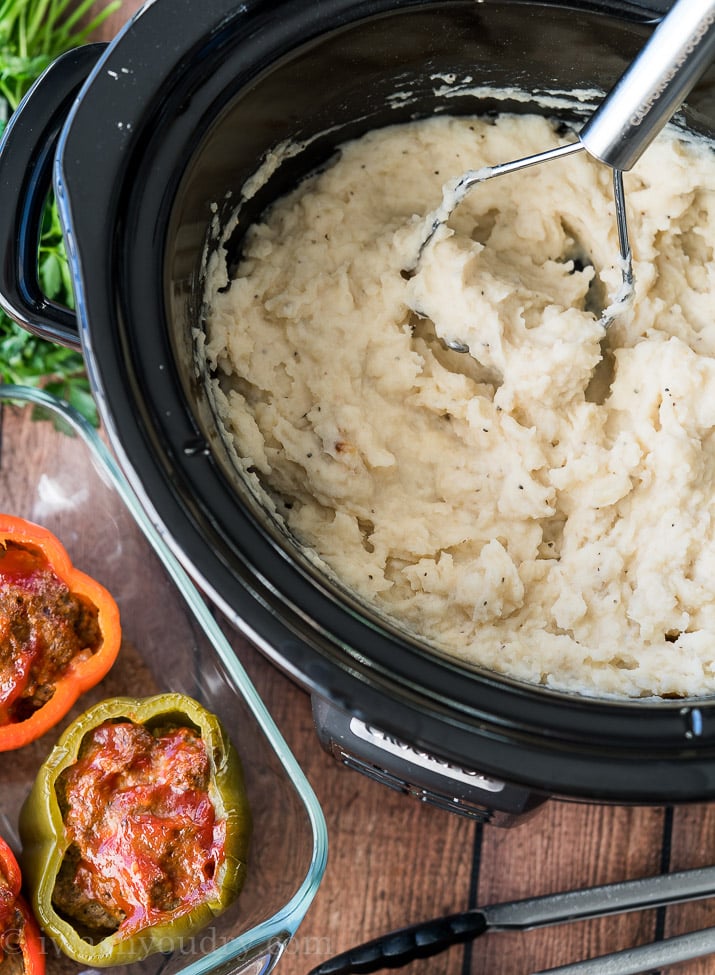 Slow Cooker Meatloaf Stuffed Peppers Mashed Potatoes