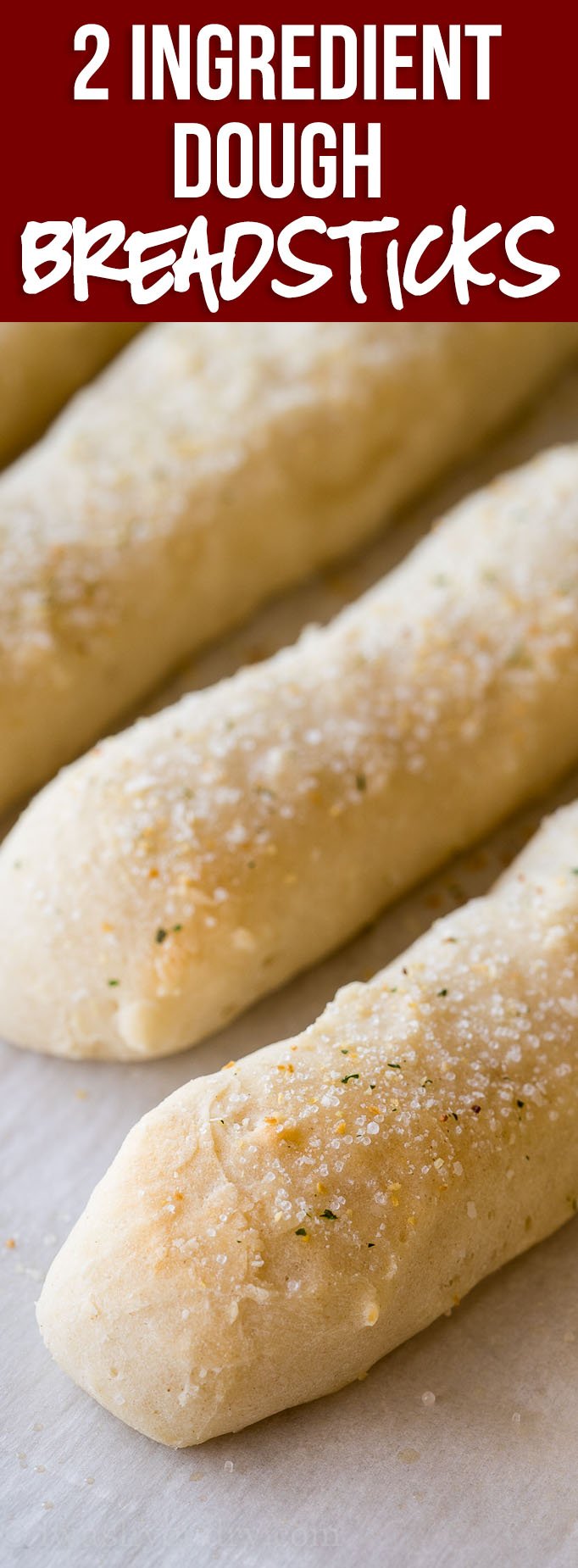 WOW! I was blown away at how delicious and easy these 2 ingredient dough garlic breadsticks are! My family LOVED this super easy bread!