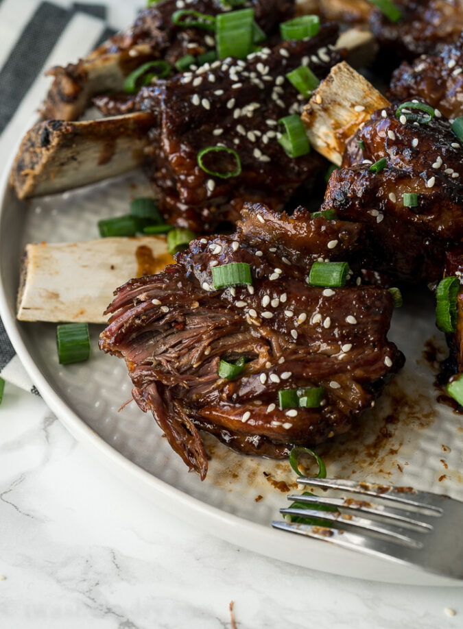 YUM! My whole family LOVED these Instant Pot Asian Beef Short Ribs for dinner! So tender and the sauce was to die for!