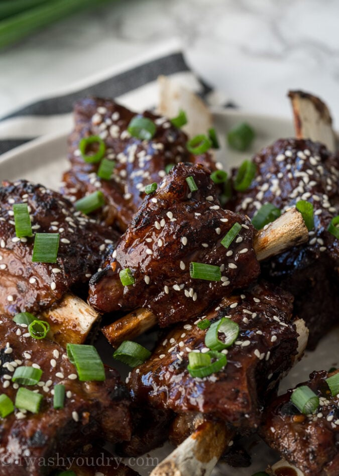 YUM! My whole family LOVED these Instant Pot Asian Beef Short Ribs for dinner! So tender and the sauce was to die for!