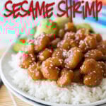 WOW! This Crispy Sesame Popcorn Shrimp is ready in less than 30 minutes thanks to the ultra crispy popcorn shrimp! Just mix the sauce together and toss! Family dinner done right!