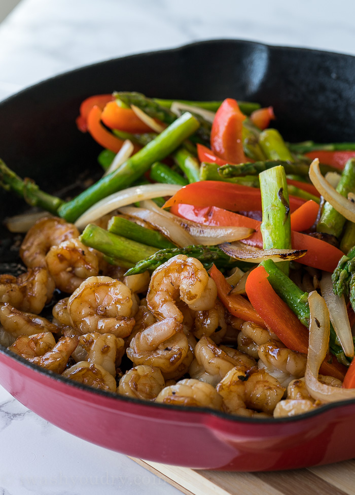 Honey Garlic Shrimp Stir Fry Image