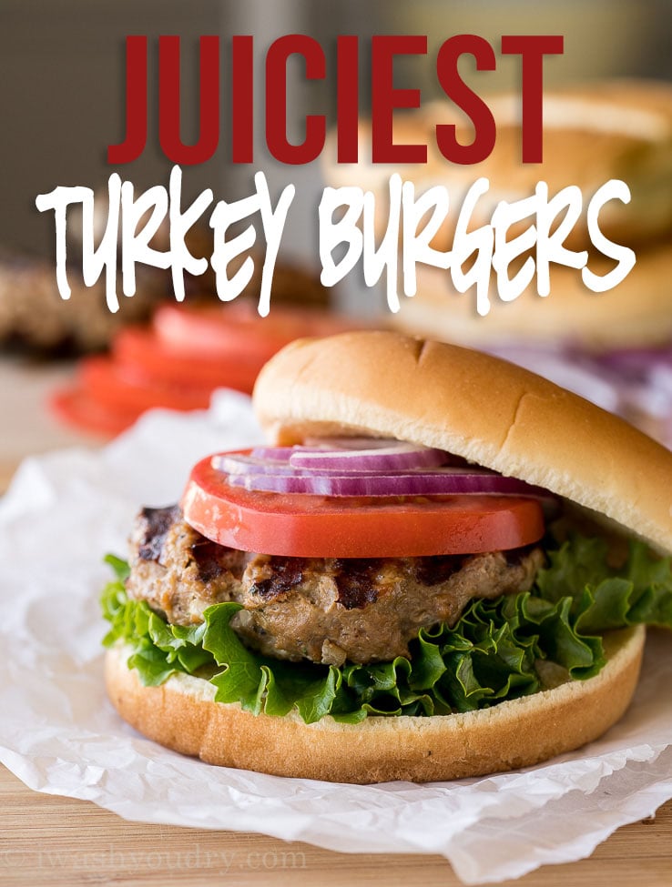 Juicy Grilled Turkey Burgers