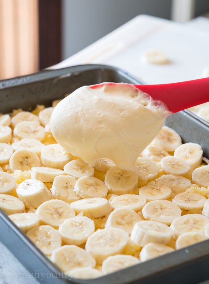 Top the banana layer with a layer of cheesecake pudding mix!