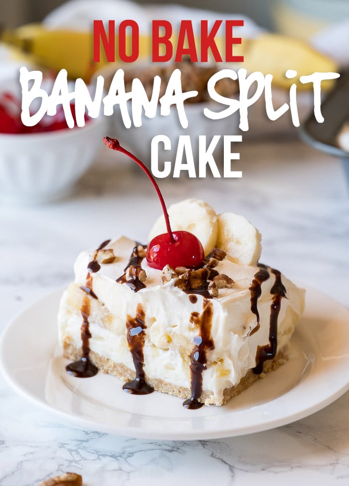 Banana split cake