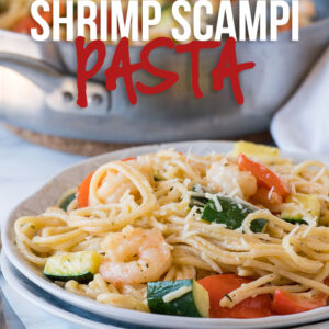 Shrimp Scampi Zucchini Pasta - I Wash You Dry