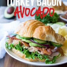 This Turkey Bacon Avocado Sandwich is my new go-to lunch recipe! So quick and easy and it tastes like it came from a famous deli!
