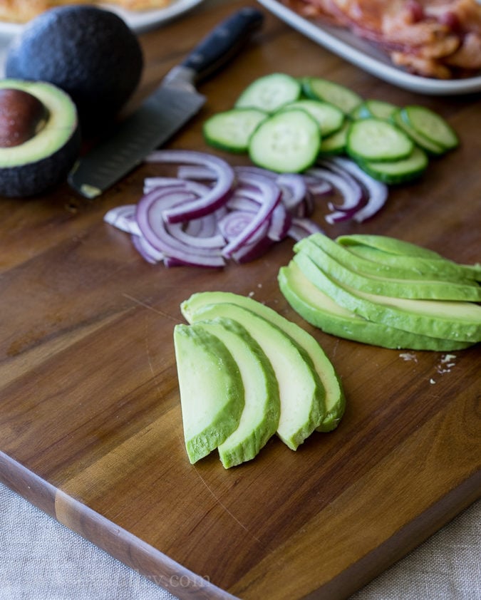 Cool and creamy avocado slices are a must on this Turkey Bacon Avocado Sandwich!