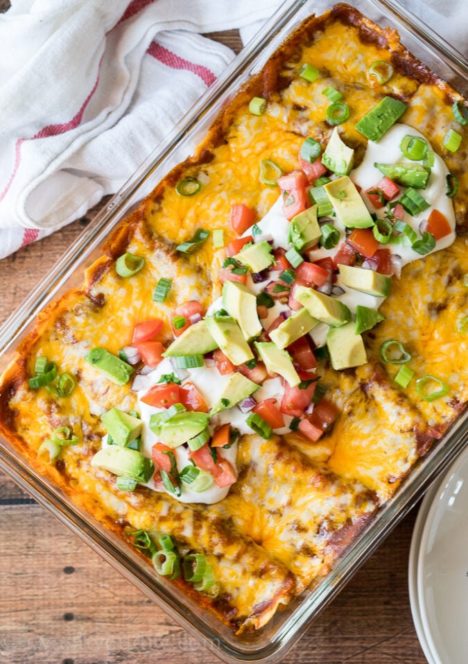 Easy Ground Beef Enchiladas | I Wash You Dry