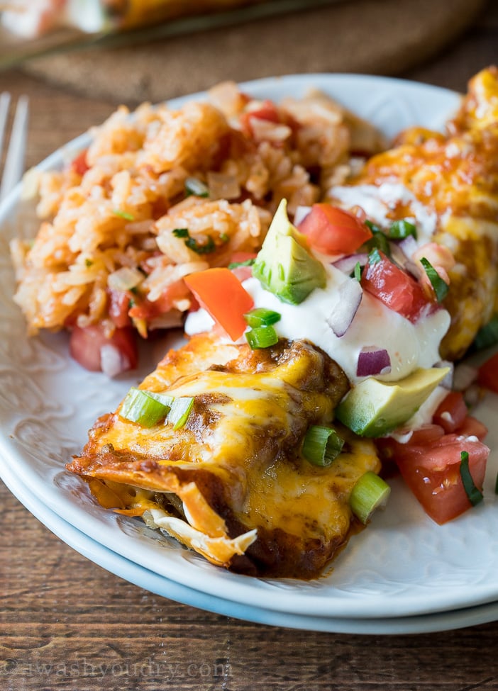 Easy Ground Beef Enchiladas - I Wash You Dry