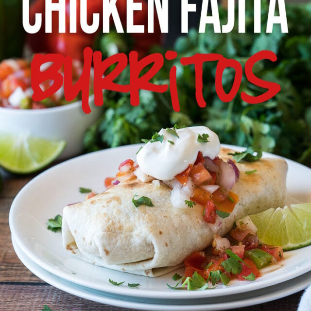 Baked Chicken Fajita Burritos I Wash You Dry