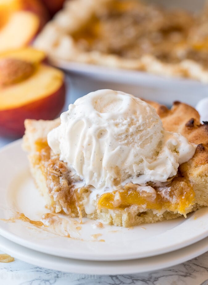 WOW! This Peach Slab Pie recipe is super quick to pull together and tastes like summer in each bite!