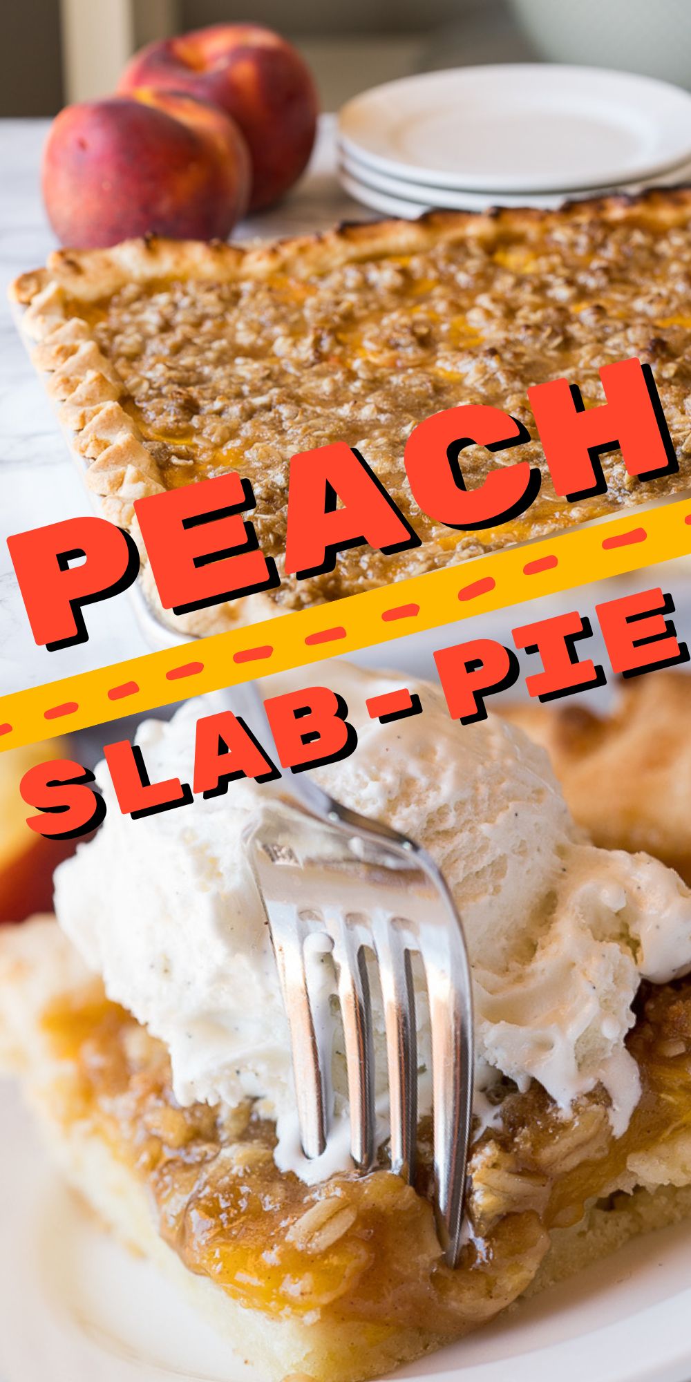 Peach slab pie i wash you dry