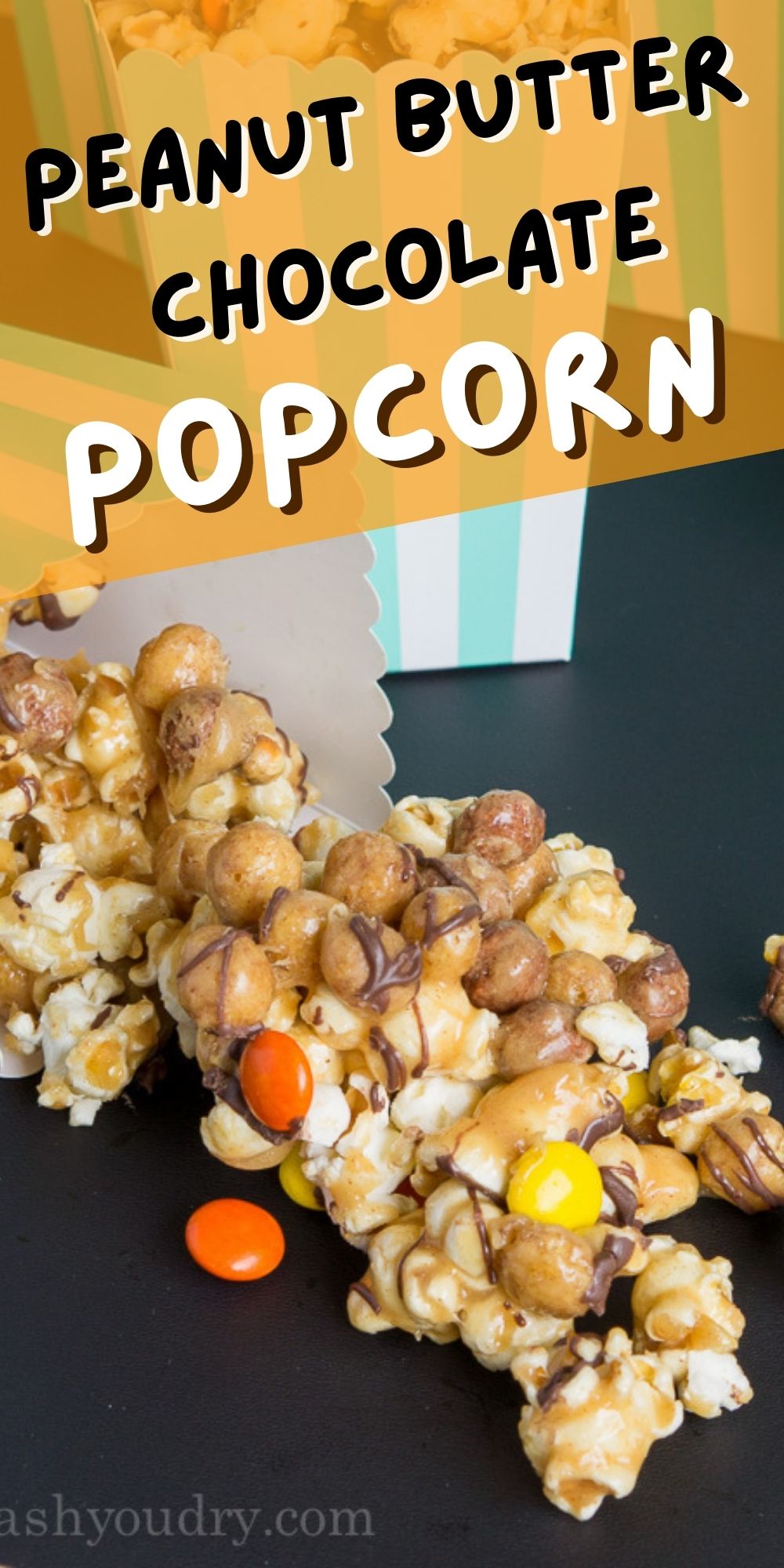 Peanut Butter and Chocolate Popcorn Crunch Mix