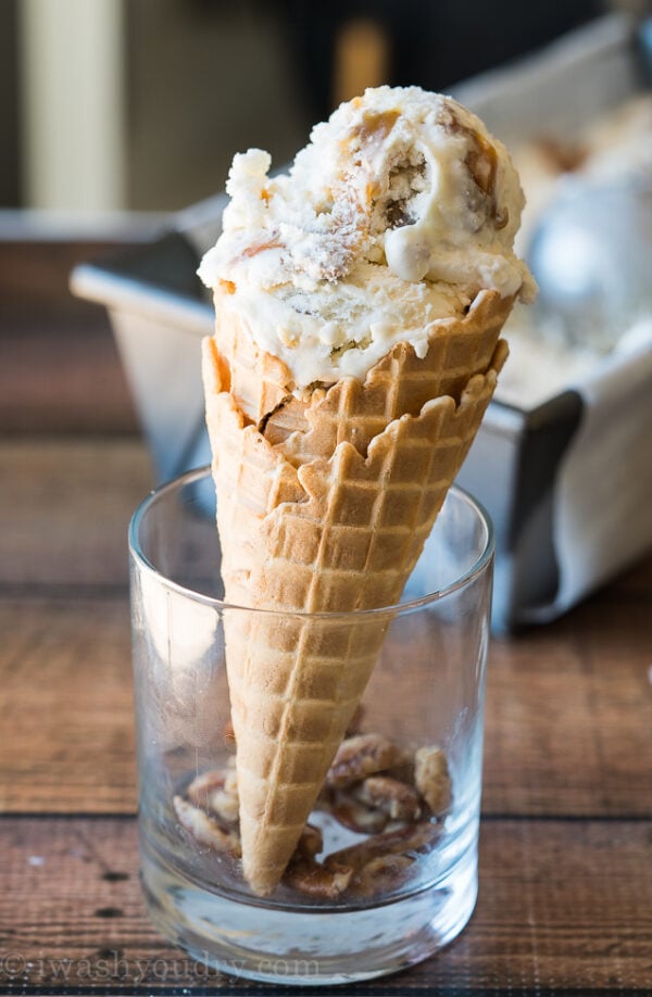 Pralines and Cream Ice Cream Recipe - I Wash You Dry