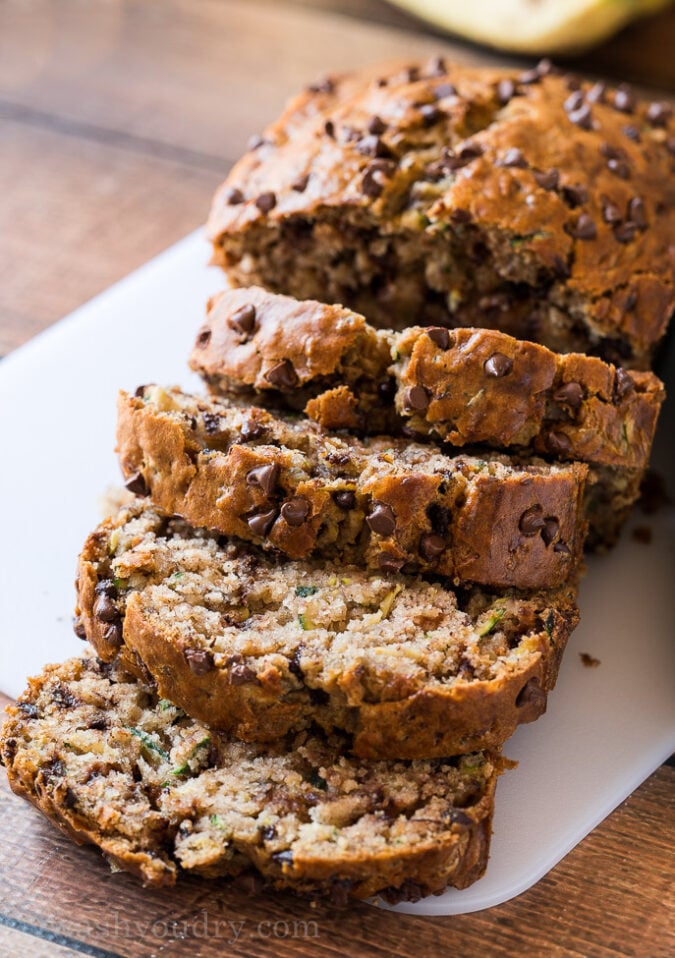 One Bowl Chocolate Chip Zucchini Bread | I Wash You Dry