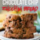 OMG! This one bowl Chocolate Chip Zucchini Bread comes together super fast with just one bowl and a fork! My whole family loved this super moist and delicious bread!