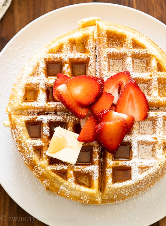 Classic Waffle Recipe | I Wash You Dry