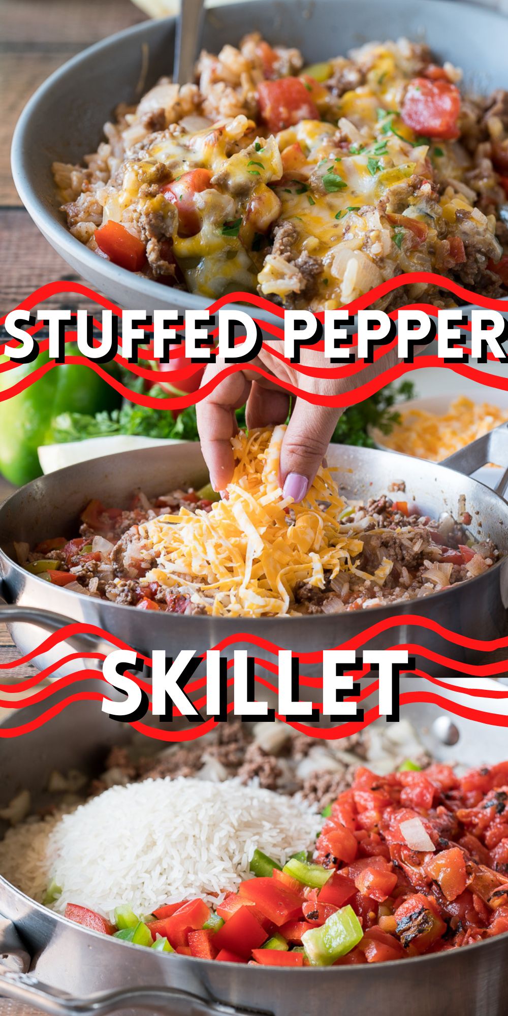 Ground Beef Stuffed Pepper Skillet I Wash You Dry 6063