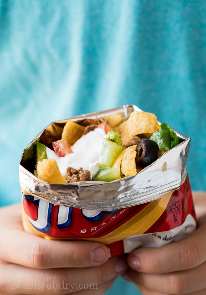 A walking taco in hands