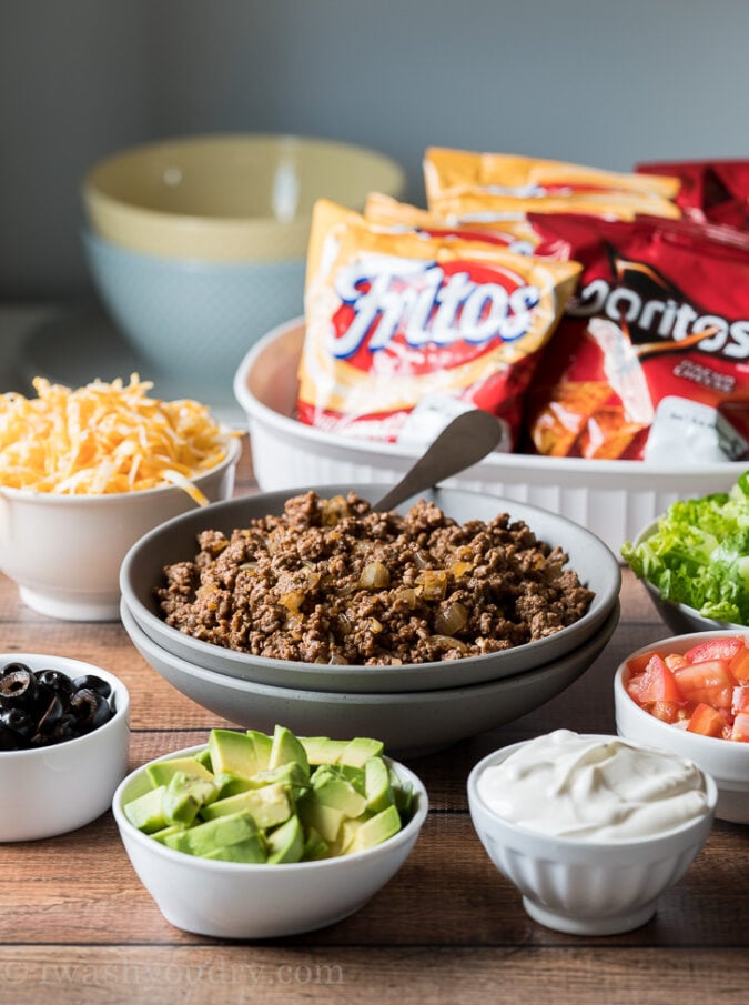 How to Make the BEST Walking Tacos Recipe - EASY Walking Taco Bar