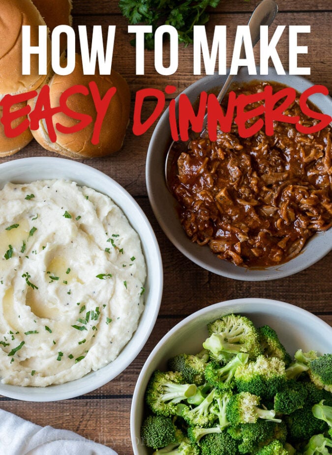 These quick and easy dinner menu ideas make putting together the perfect dinner a breeze!