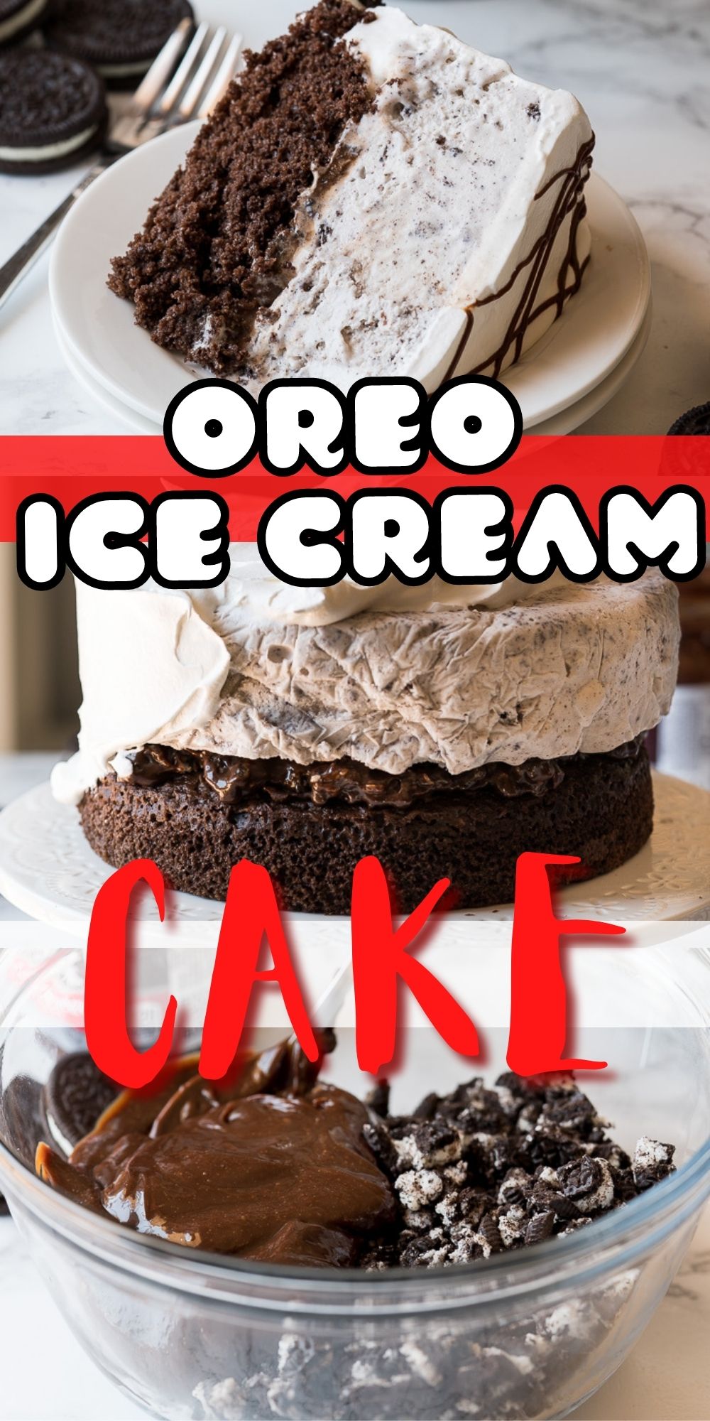 Homemade Oreo Ice Cream Cake I Wash You Dry