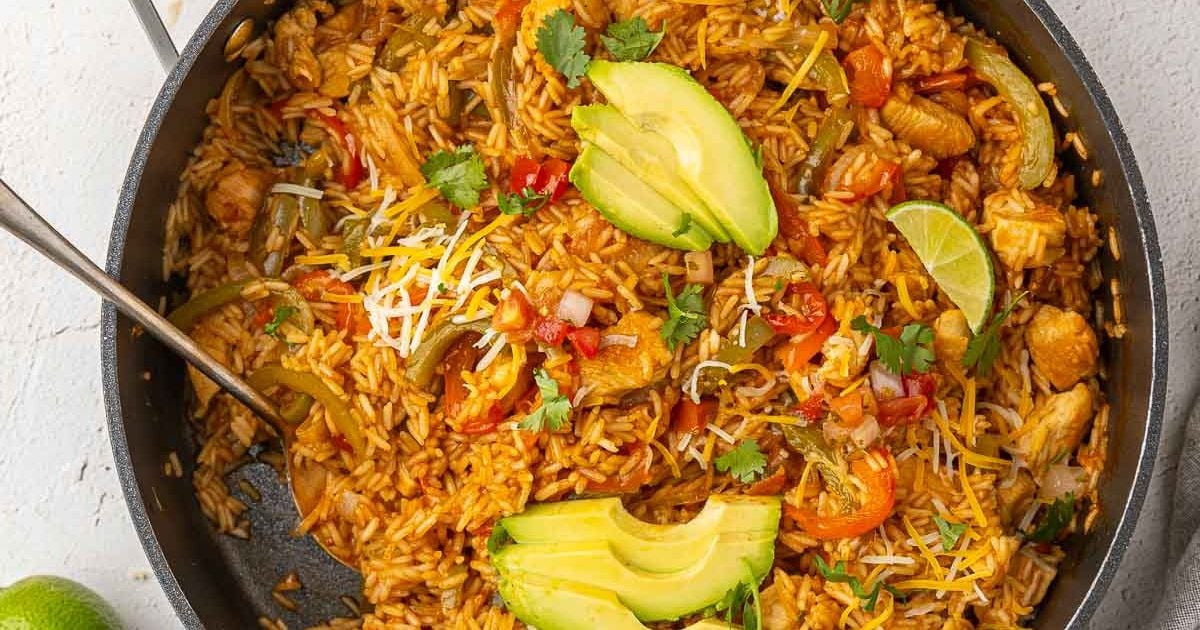 Chicken Fajita Rice Skillet