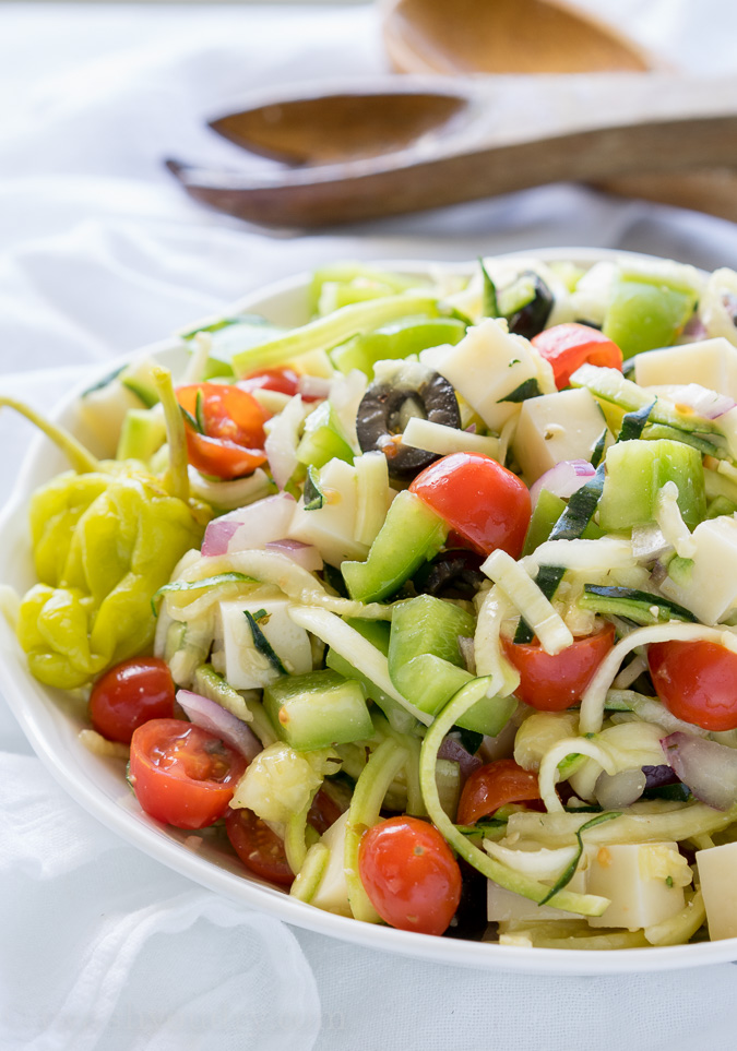 Antipasto Zoodle Salad Image