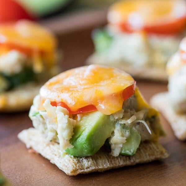 Avocado Tuna Melt Bites I Wash You Dry