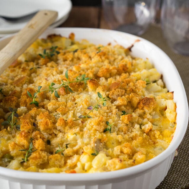 Cheesy Chicken Potato Casserole - I Wash You Dry