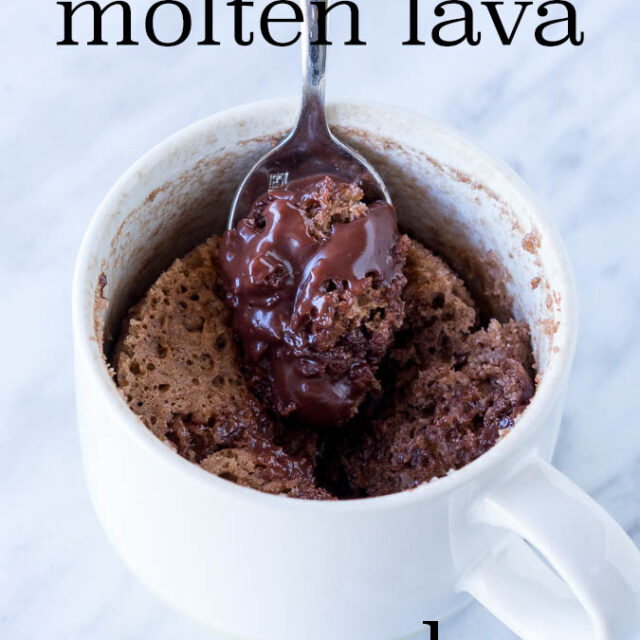 Chocolate Molten Lava Mug Cake I Wash You Dry 